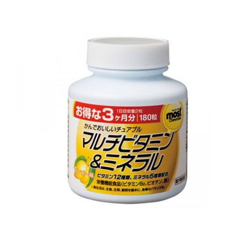 Orihiro витамины и минералы, таблетки жевательные, 180 шт, манго фото