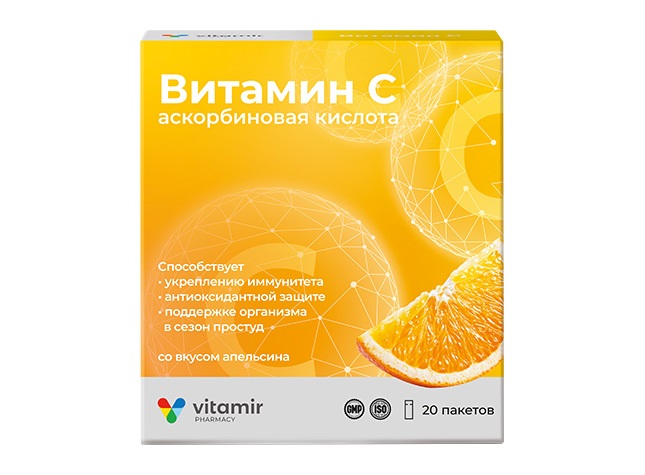 Витамир Витамин С, 850 мг, стик, 20 шт, апельсин фото