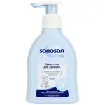 Sanosan baby Крем-гель для купания с дозатором, 200 мл, 1 шт. фото 