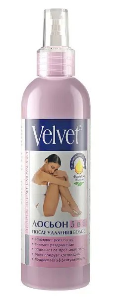 Velvet лосьон 5в1 после удаления волос, лосьон, 200 мл, 1 шт. фото