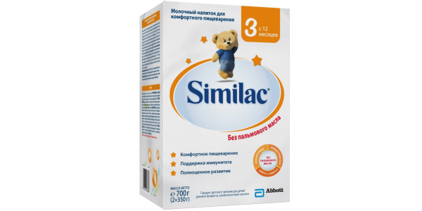 Similac 3, напиток молочный сухой, 700 г, 1 шт, для детей с 12 месяцев фото