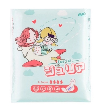 Juria Super Прокладки женские гигиенические, 260 мм, прокладки гигиенические, 8 шт, 4 капли фото