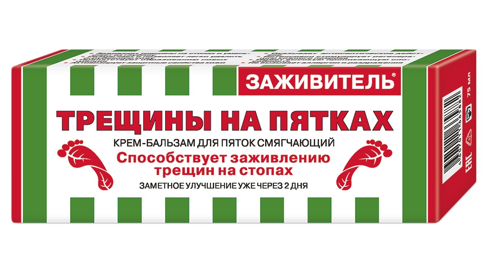 Заживитель Крем-бальзам для пяток от трещин, крем-бальзам, 75 мл, 1 шт. фото