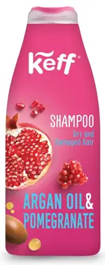 Keff Шампунь с экстрактом граната и маслом арганы, шампунь, 500 мл, 1 шт, для сухих и поврежденных волос фото