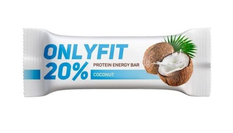 Onlyfit Батончик протеиновый глазированный, батончик, 40 г, 1 шт, кокос фото