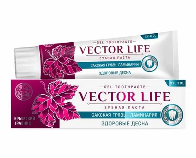 Крымский Травник VECTOR LIFE Зубная паста Антибактериальная, паста зубная, 100 г, 1 шт. фото