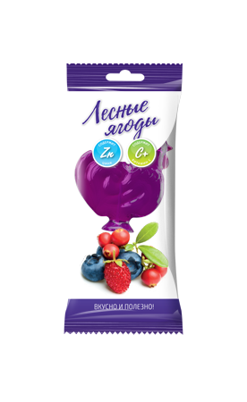 Карамель леденцовая петушок с витамином C, карамель, 17 г, 1 шт, лесные ягоды фото