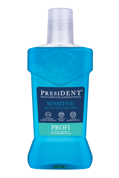 PresiDENT Sensitive Plus ополаскиватель, 250 мл, 1 шт, для чувствительных зубов фото
