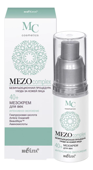Белита MEZOcomplex Мезокрем для век 40+ интенсивное омоложение, крем, 30 мл, 1 шт. фото