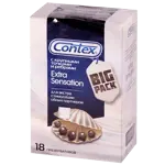 Contex Extra sensation, презервативы, 18 шт, с крупными точками и ребрами фото