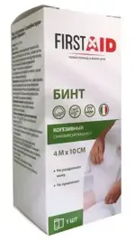 Ферстэйд Бинт когезивный самофиксирующийся, 4 м х 10 см, 1 шт. фото