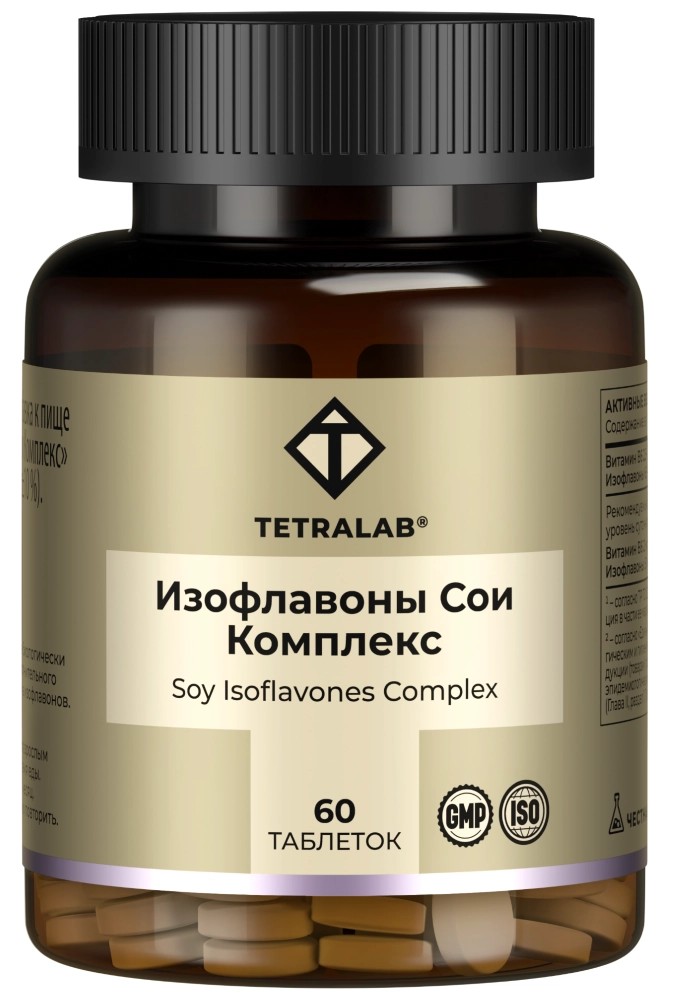 Tetralab Изофлавоны Сои премиум комплекс, таблетки, 60 шт. фото