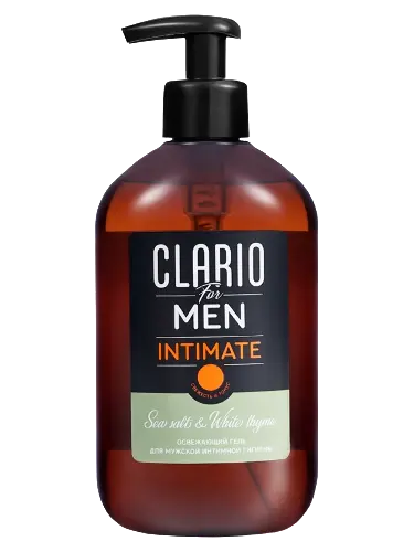 Clario гель для мужской интимной гигиены освежающий с трегалозой и экстрактом опунции, гель для интимной гигиены, 400 мл, 1 шт. фото