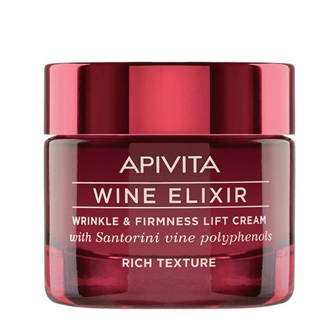Apivita Wine Elixir Крем насыщенный для упругости кожи, крем для лица, 50 мл, 1 шт, для сухой кожи фото