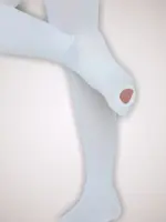 Ergoforma 217 Чулки антиэмболические 1 класса, р. 5, пара, 1 шт, белого цвета, с отверстием под пальцами фото 2