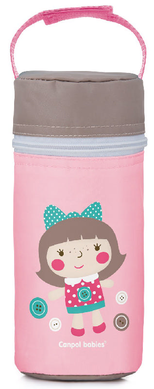 Canpol Toys Термосумка для бутылочки, 1 шт, розового цвета фото
