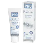 ROCS PRO Brackets Ortho зубная паста, паста зубная, 74 г, 1 шт, без фтора фото