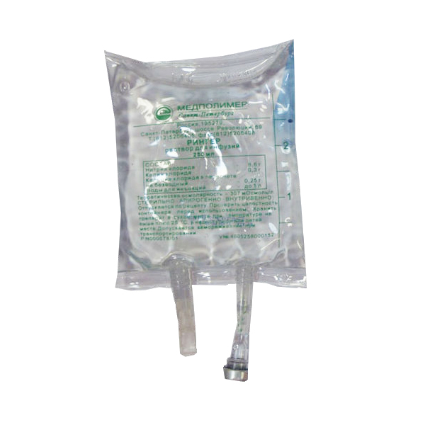 Рингер, раствор для инфузий, 200 мл, 1 шт. фото