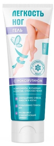 Легкость ног гель с троксерутином, гель для ног, 100 мл, 1 шт. фото