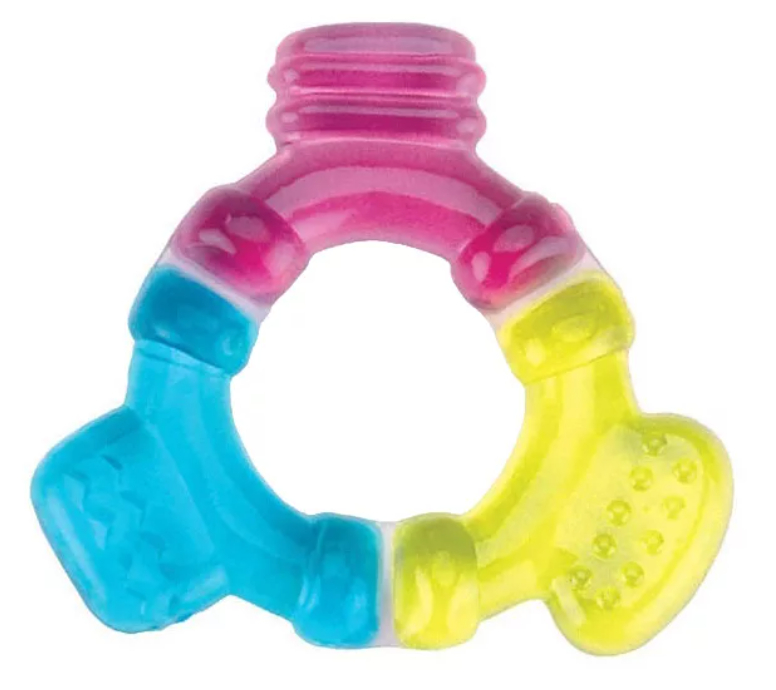 Canpol Прорезыватель водный охлаждающий трехцветный, 1 шт, цвет в ассортименте, 0+ мес, арт. 2/859 фото