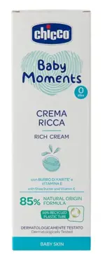 Chicco baby moments крем, крем, 100 мл, 1 шт, питательный фото