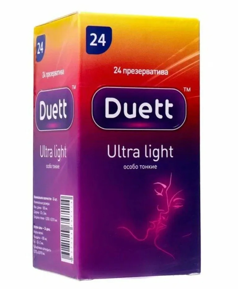 Duett Ultra Light Презервативы, 24 шт, особо тонкие фото