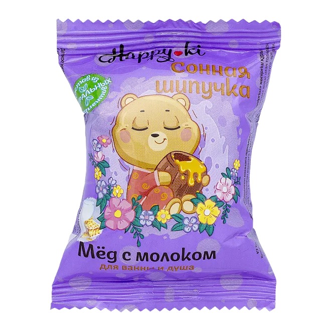 Happiki Шипучее средство для ванн Сонная шипучка, 40 г, 1 шт. фото