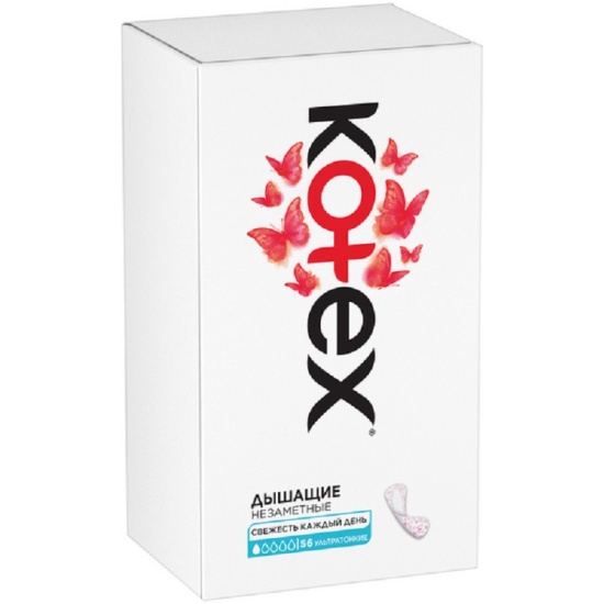 Kotex Super Slim Прокладки ежедневные, прокладки гигиенические, 56 шт, ультратонкие фото