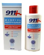 911 Ваша служба спасения шампунь Нейтральный, шампунь, 150 мл, 1 шт, для чувствительной кожи головы фото