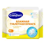 Smart Comfort Туалетная бумага влажная, 42 шт, ромашка фото