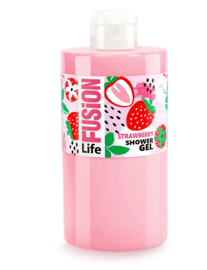 Fusion life Гель для душа, 460 мл, 1 шт, садовая клубника фото