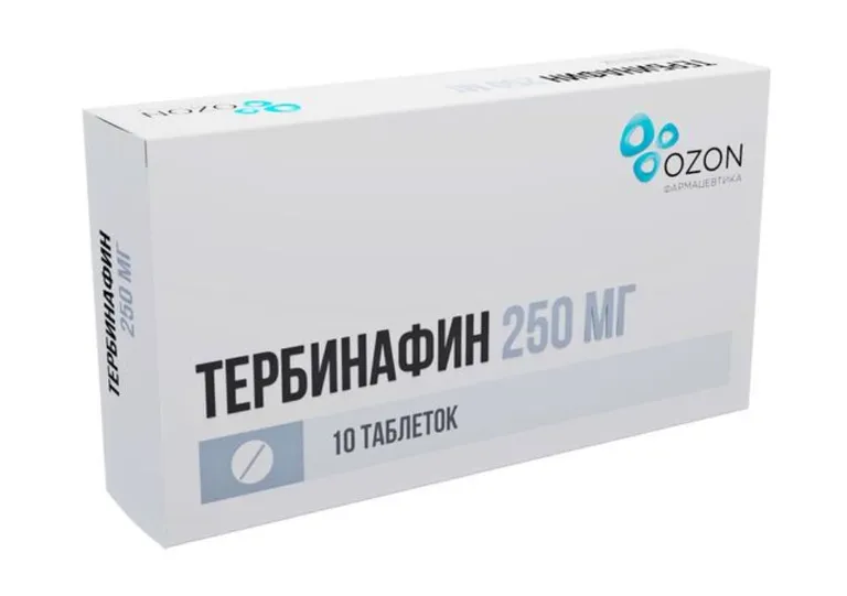 Тербинафин, 250 мг, таблетки, 10 шт. фото