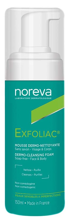Noreva Exfoliac Пенка очищающая для лица, пенка для умывания, 150 мл, 1 шт. фото