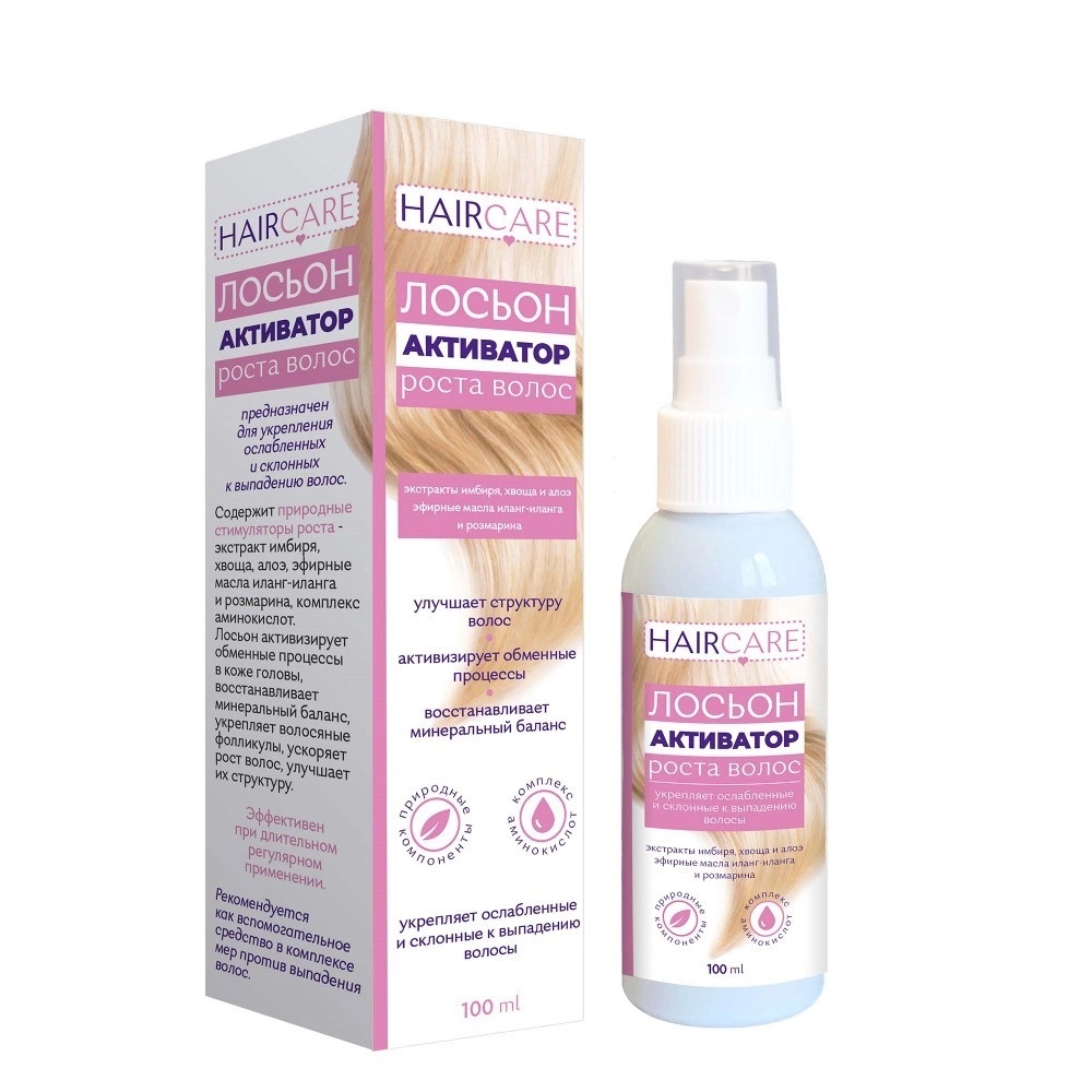 Активатор роста волос, лосьон, 100 мл, 1 шт. фото