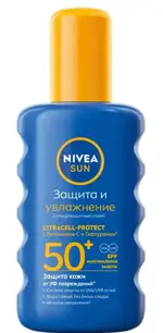 Nivea Sun солнцезащитный спрей защита и увлажнение SPF50+, спрей, 150 мл, 1 шт. фото