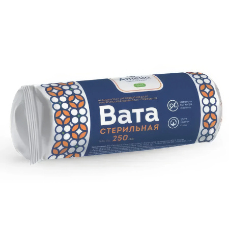 Амелия Вата хирургическая стерильная, 250 г, 1 шт. фото