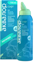 Аквалор Софт, раствор изотонический, 150 мл, 1 шт, душ фото