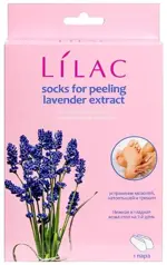 Лилак Носочки для пилинга с лавандой, пара, 1 шт. фото