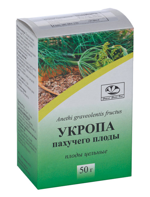 Укропа пахучего плоды, лекарственное растительное сырье, 50 г, 1 шт. фото