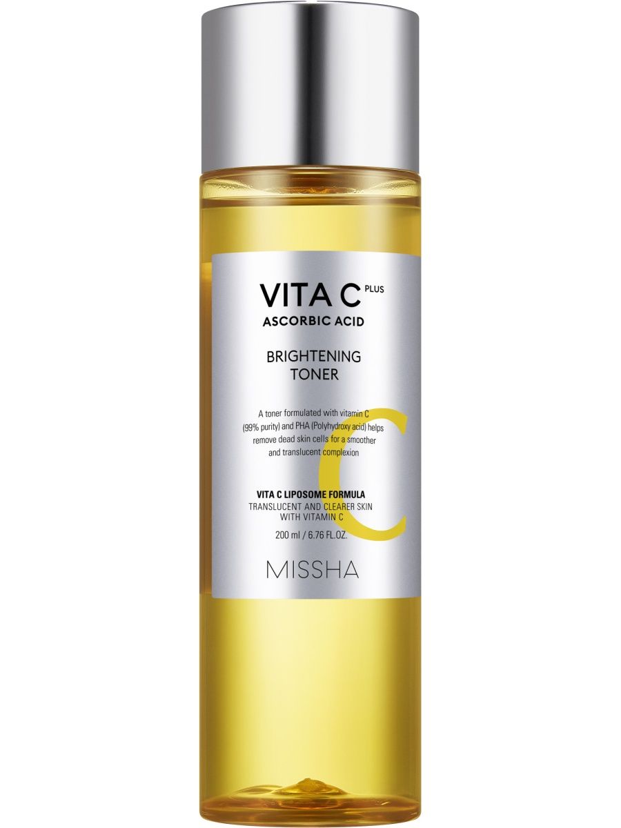 Missha vita C plus тонер для сияния кожи с витамином C, тонер, 200 мл, 1 шт. фото