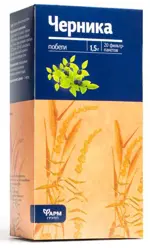 Черника побеги, фиточай, 1.5 г, 20 шт. фото 