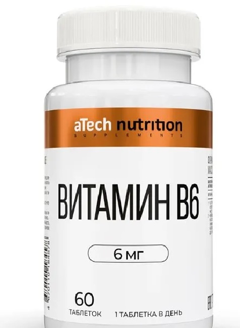 Atech nutrition Витамин B6, таблетки, 60 шт. фото