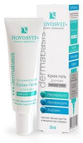 Novosvit Dermabasis крем-гель для кожи вокруг глаз увлажняющий против темных кругов и мешков под глазами, крем, 30 мл, 1 шт. фото