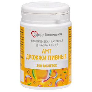 Сердце Континента Дрожжи пивные, 500 мг, таблетки, 100 шт. фото