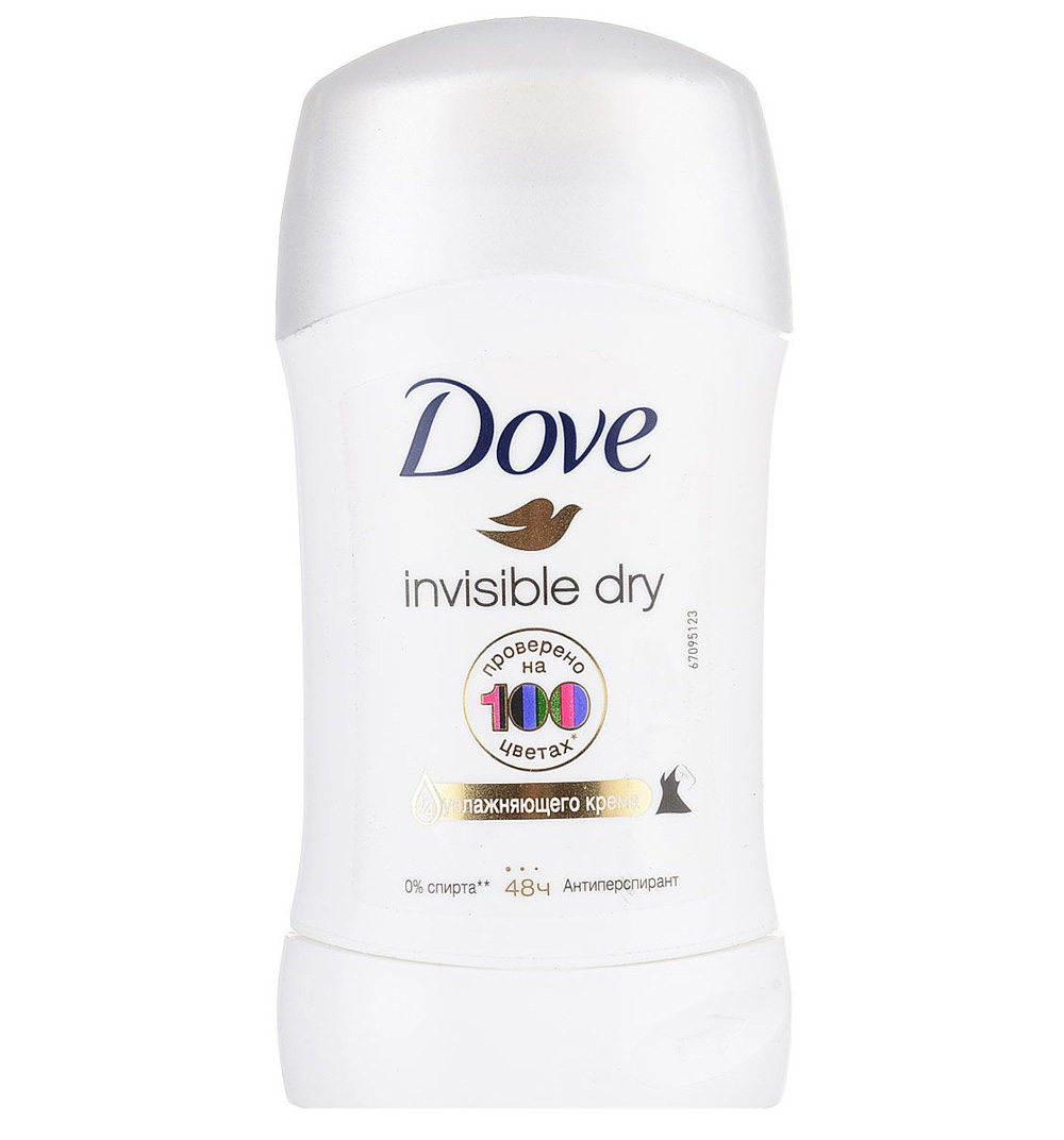 Dove Антиперспирант-карандаш невидимый, дезодорант-стик, 40 мл, 1 шт. фото
