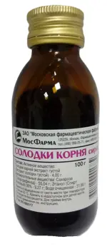 Солодки корня сироп, сироп, 100 г, 1 шт. фото