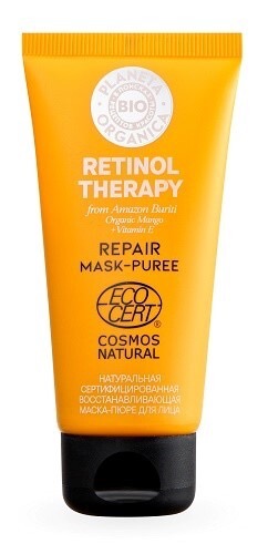 Planeta Organica BIO Retinol Therapy маска-пюре для лица восстанавливающая, маска, 50 мл, 1 шт. фото