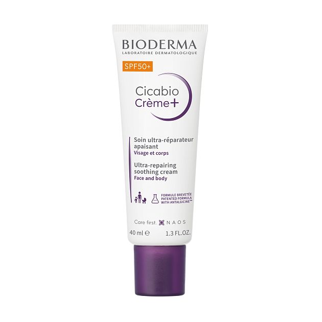 Bioderma Cicabio+, крем, 40 мл, 1 шт, SPF 50+ фото