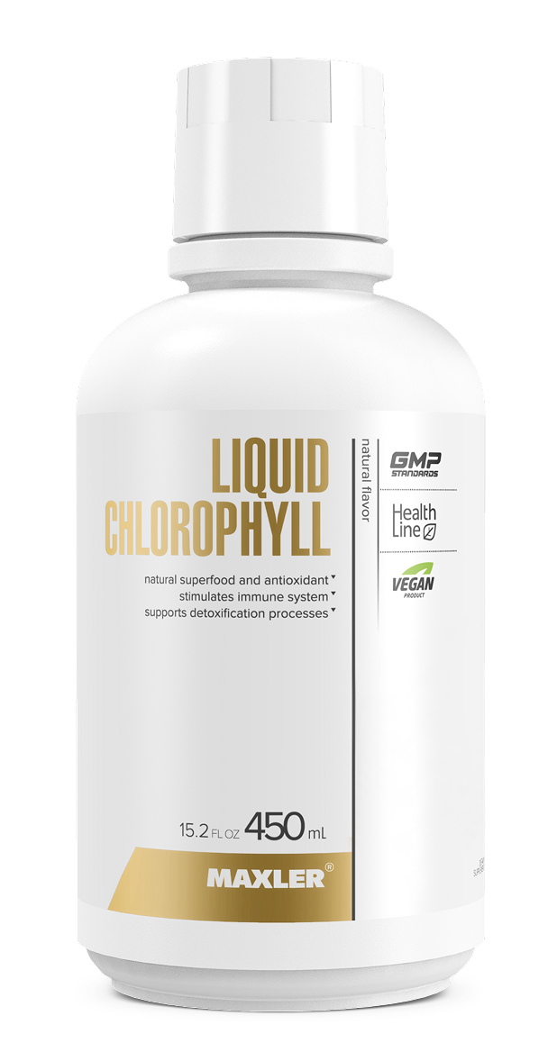 Maxler Хлорофилл жидкий, жидкость для приема внутрь, 450 мл, 1 шт, натуральный фото