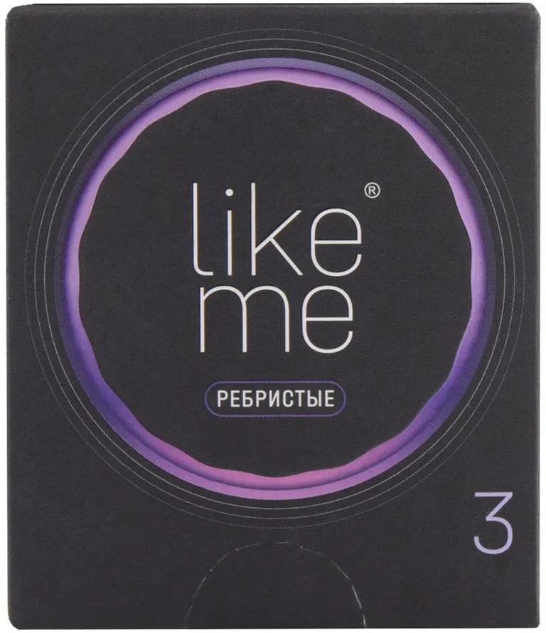 Like me Презервативы ребристые, презервативы, 3 шт. фото
